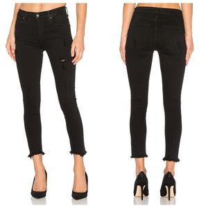 Agolde Sophie High Rise Skinny Crop Harlow Destruct